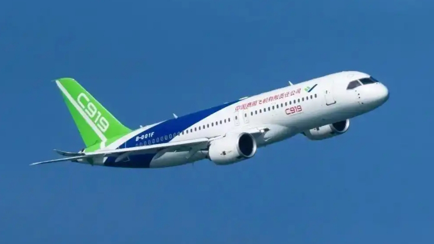 國產 C919 飛機首航 上海至香港 成為首條國際航線