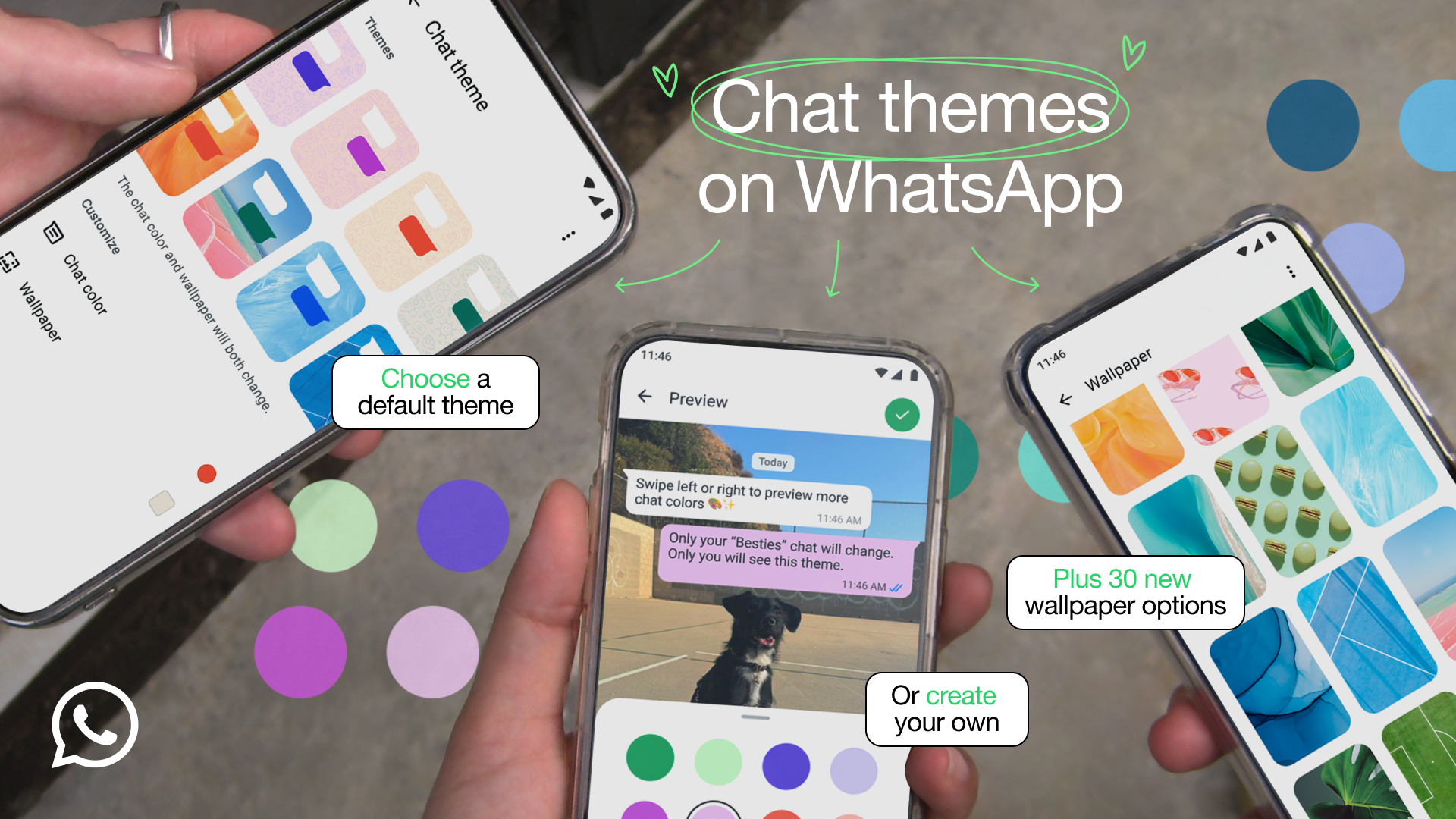 WhatsApp 推出全新個人化功能：聊天主題與背景自訂